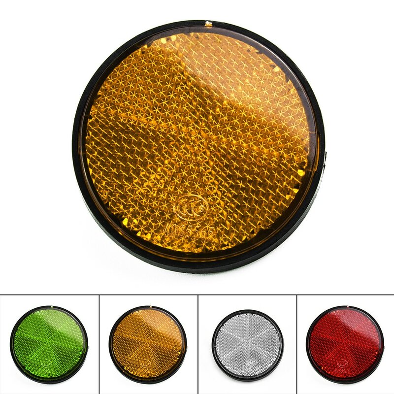 Bicycle Bike Round Reflector Night Cycling Safety Reflective Bike Accessory Tool Bicycle Reflector Universal Car Trucks Motorcyc