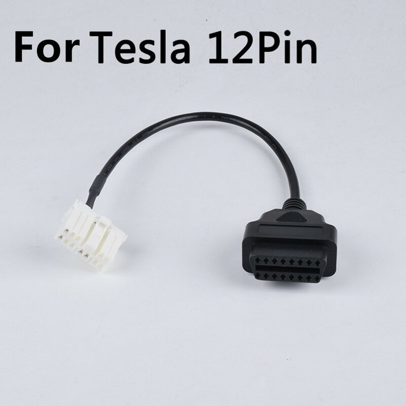 Dla Tesla OBD2 kabel diagnostyczny 26-pinowe złącze 12-pinowe do OBDII 16Pin Adapter dla Tesli Model S Model X Model 3 Model Y