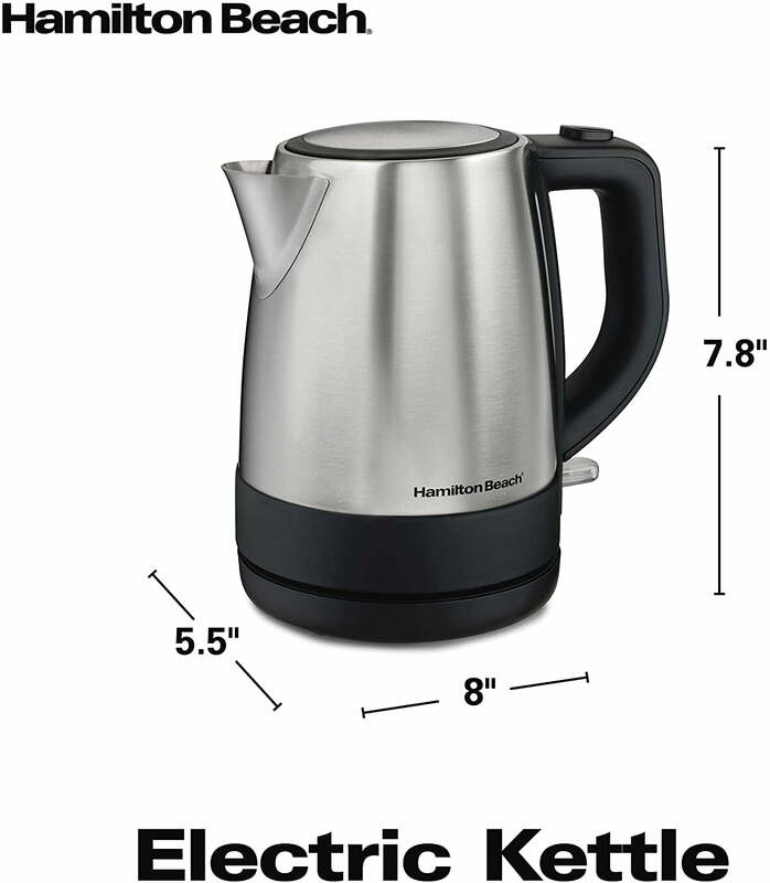 The Stainless Steel Kettle with Hidden Heating Element Has A Powerful Rapid Boil System That Is Easy To Use.