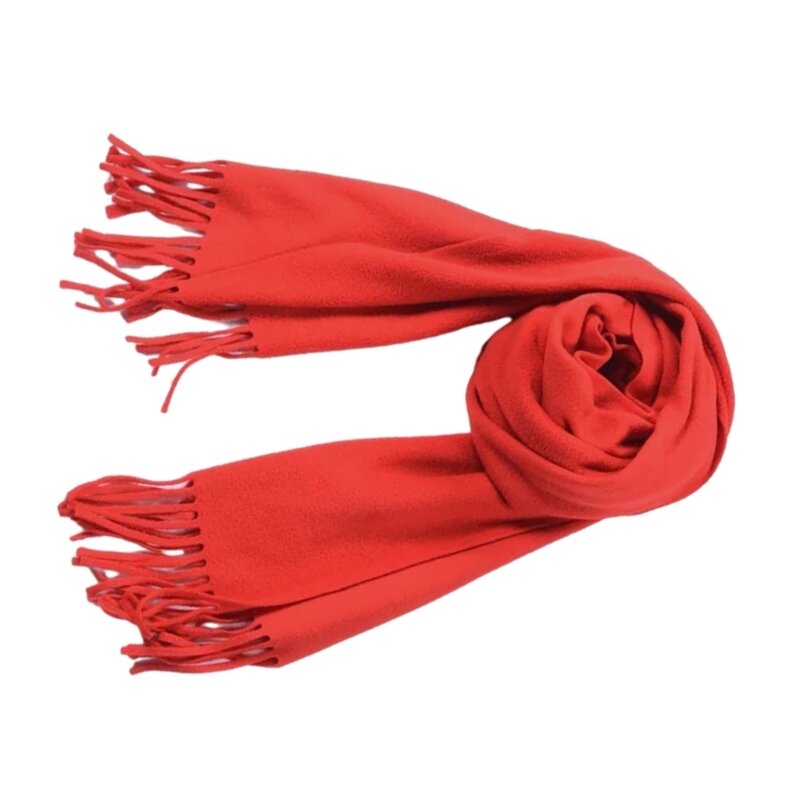 Bufanda manta a cuadros, chales grandes y suaves, bufandas cálidas con borde borlas para mujer