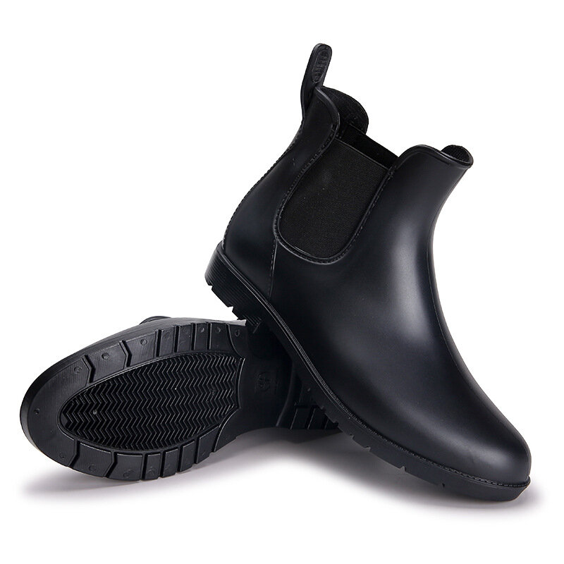 أحذية مطر مطاطية مقاومة للماء للرجال والنساء ، أحذية منصة ، الانزلاق ، السيدات ، في الهواء الطلق ، الكالوشات الرجالية ، الأزواج ، تشيلسي ،