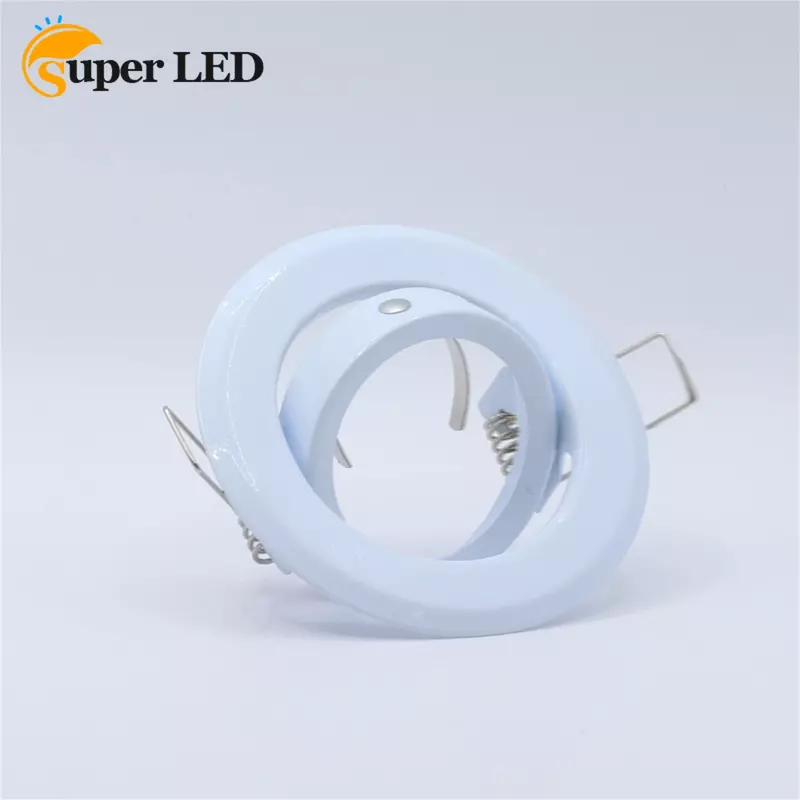 Eyeball Casing GU10 Lamp Holder Led Bulb Spotlight Recessed Downlight Nordic Lighting Single Head Rectangle Downlight Frame