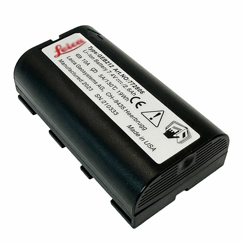 Bateria recarregável para estações totais, GEB212, Leica ATX1200 ATX1230 GPS1200 GPS900 GRX1200, novo