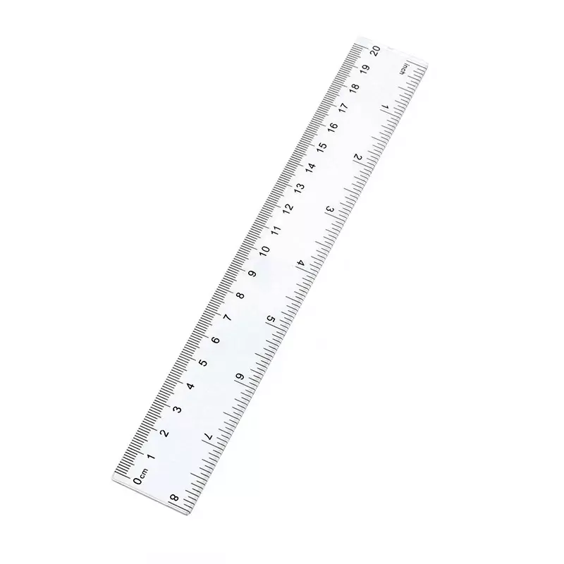 15cm 20cm 30cm Straight Ruler Transparent Plastic Ruler Drawing Tool Desk Accessories Student Stationery School Office Supplies