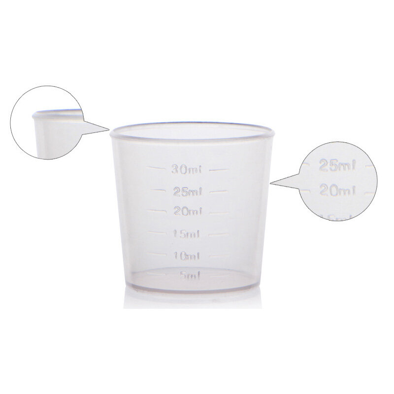1 قطعة كأس معياري بلاستيكي مدرسة مختبر الكأس تخرج كأس مقياس المياه زجاجة المطبخ لوازم الخبز أداة القياس