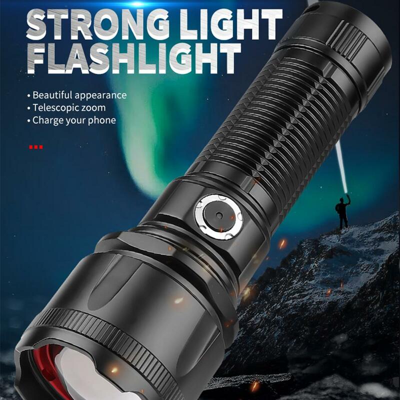30w LED Mini Taschenlampe Teleskop Zoom super helle Aluminium legierung Outdoor starkes Licht Cob Arbeits licht xhp160 Drops hip