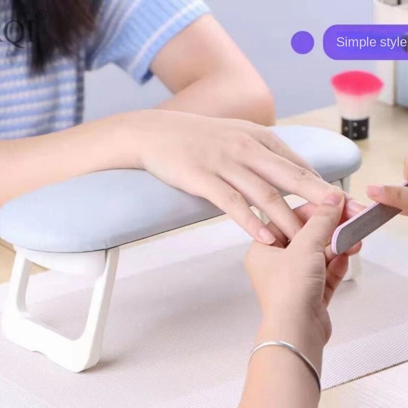 Japanese Nail Hand Rest Pillow Foldable Salon Table Hand Cushion Pillow Holder Arm Rests Minimalism Nail Art Stand Manicure Tool
