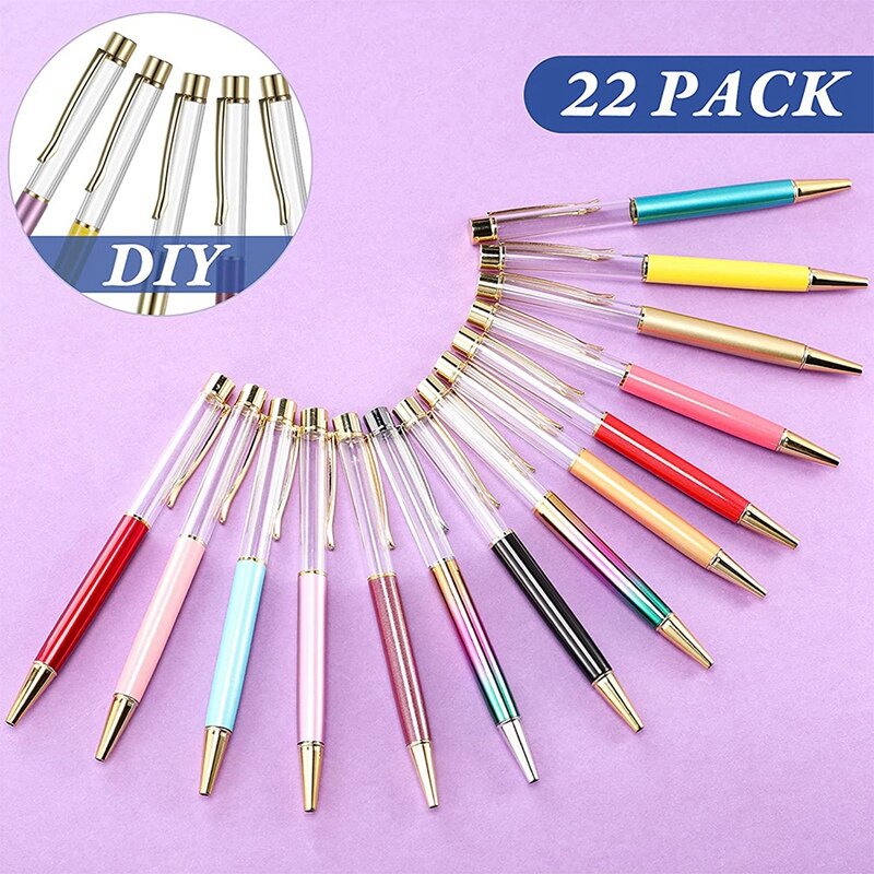 22 красочные пустые трубки, плавающие фотообои, металлические ручки, создание ваших любимых жидких пескоструйных ручек для разных случаев