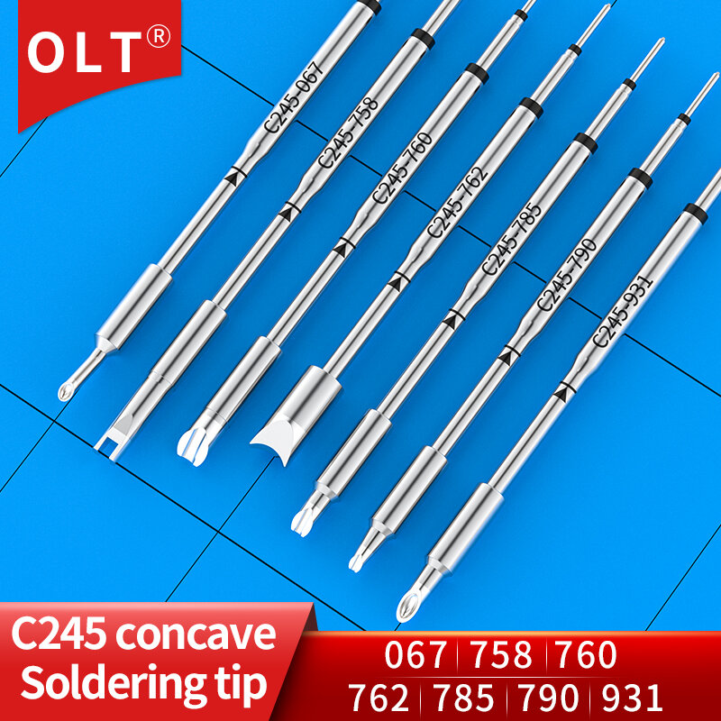 C245 seri besi solder ujung C245-067 C245-931 C245-758 C245-760 C245-790 C245-762 C245-785 untuk T245 alat pegangan