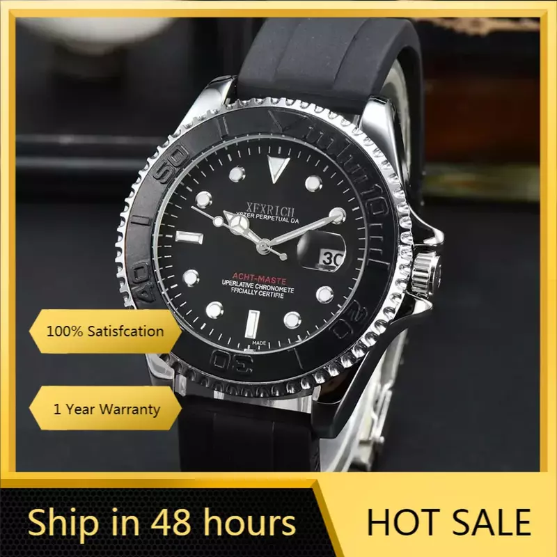 Top AAA oryginalne markowe zegarki dla męski luksusowy wielofunkcyjny automatyczny zegarek na rękę z datą moda biznes Sport męskie zegary kwarcowy