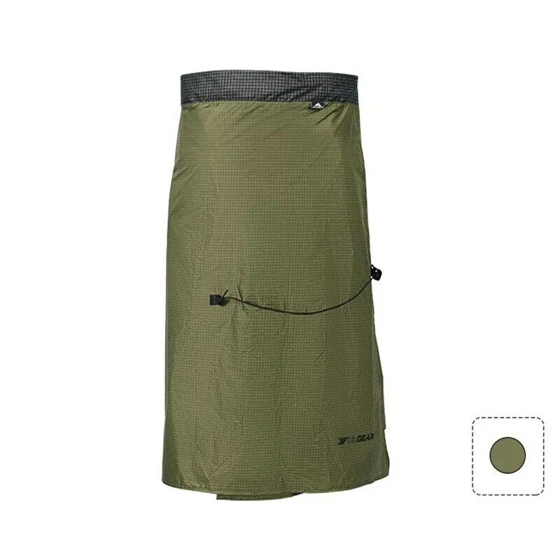 UHMWPE Rain Gear, Long Rain Kilt, Calças de saia impermeável, Calças para acampamento ao ar livre, Caminhadas Raincoat, 3F UL GEAR, 20D