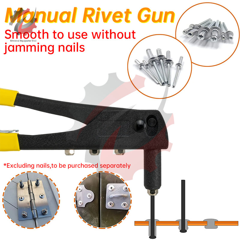 Industrial Rivet Gun Riveter Ferramentas Manuais Profissional Manual Pop Rivet Guns Tool Para Reparação Em Casa Ferramenta De Porca De Rebite