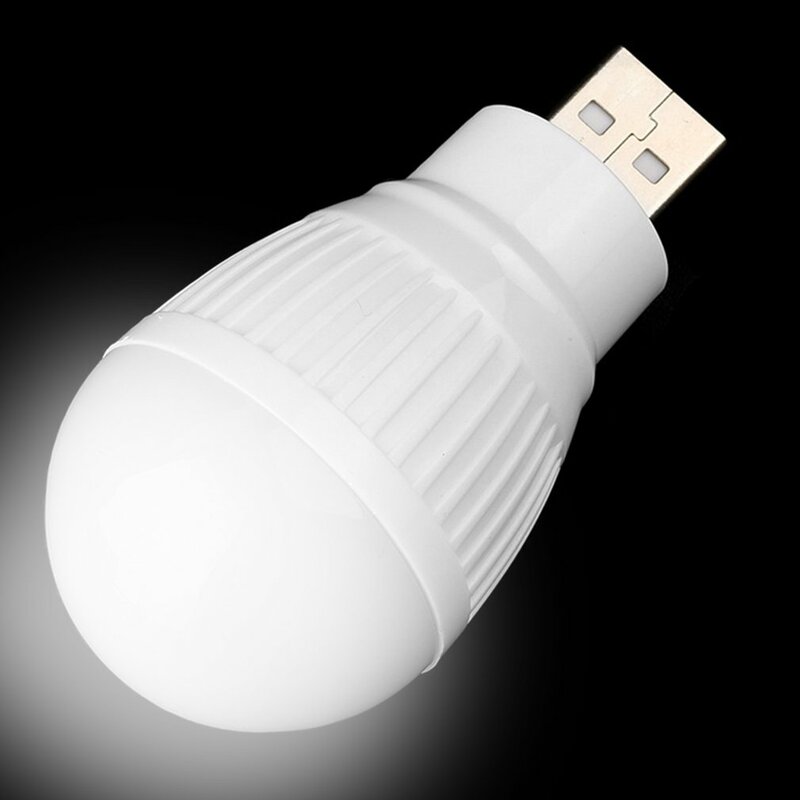 3W หลอดไฟ USB มัลติฟังก์ชันแบบพกพา Mini LED ดวงไฟขนาดเล็กไฟฉุกเฉินกลางแจ้งประหยัดพลังงานปฏิบัติ Highlight Lam