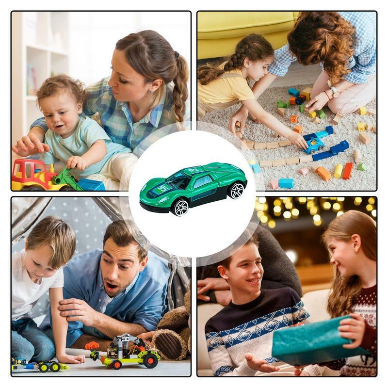 Alloy Push Sliding Race Car Model, Fast Speed Racing Sport Toy, Dia das Crianças de Natal e Presentes de Aniversário