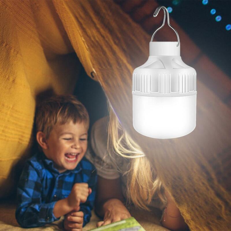 Energy-saving Light Bulb High Lumens Led Rechargeable Light Bulb with 3 Modes for Indoor Outdoor Use Super Bright Energy-saving