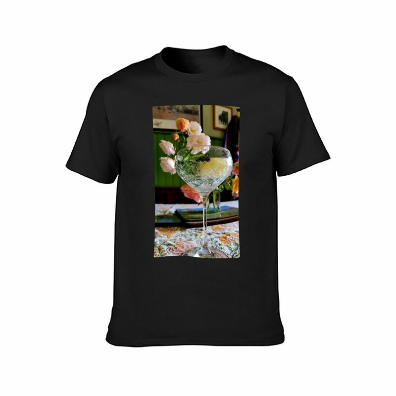 T-shirt ajusté surdimensionné pour hommes, vêtements Kawaii, graphiques, boisson d'été