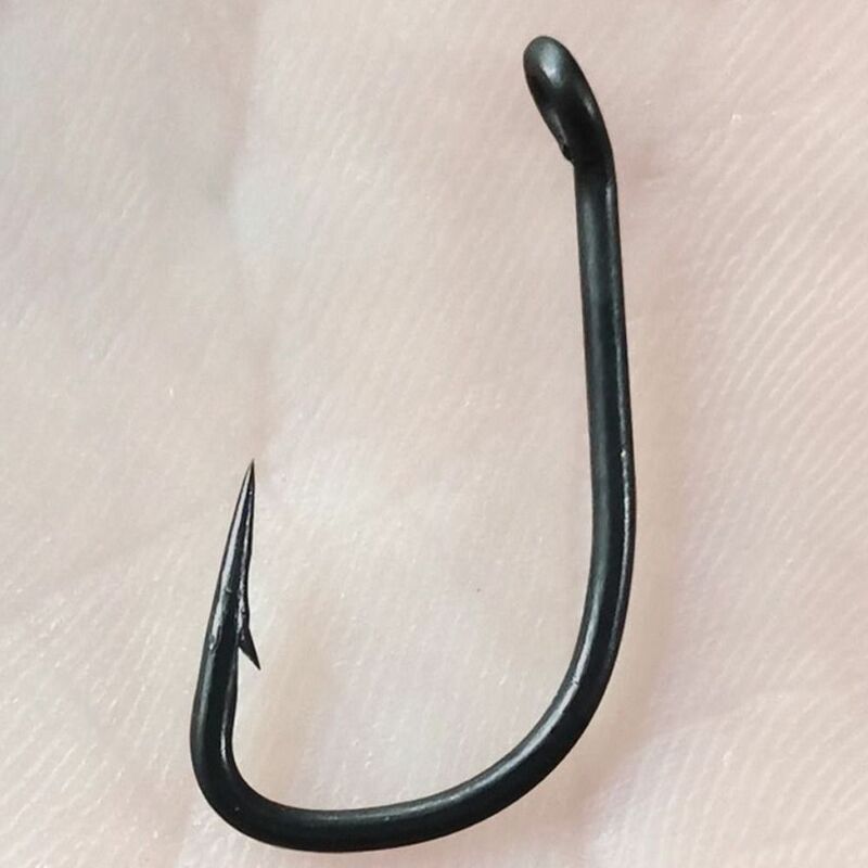 50PCS Wide Gap Circle Hooks Fishing supplies with Barbed Triangle Catfish Hooks Non-Offset Super Power Carp Hook Flying Fishing