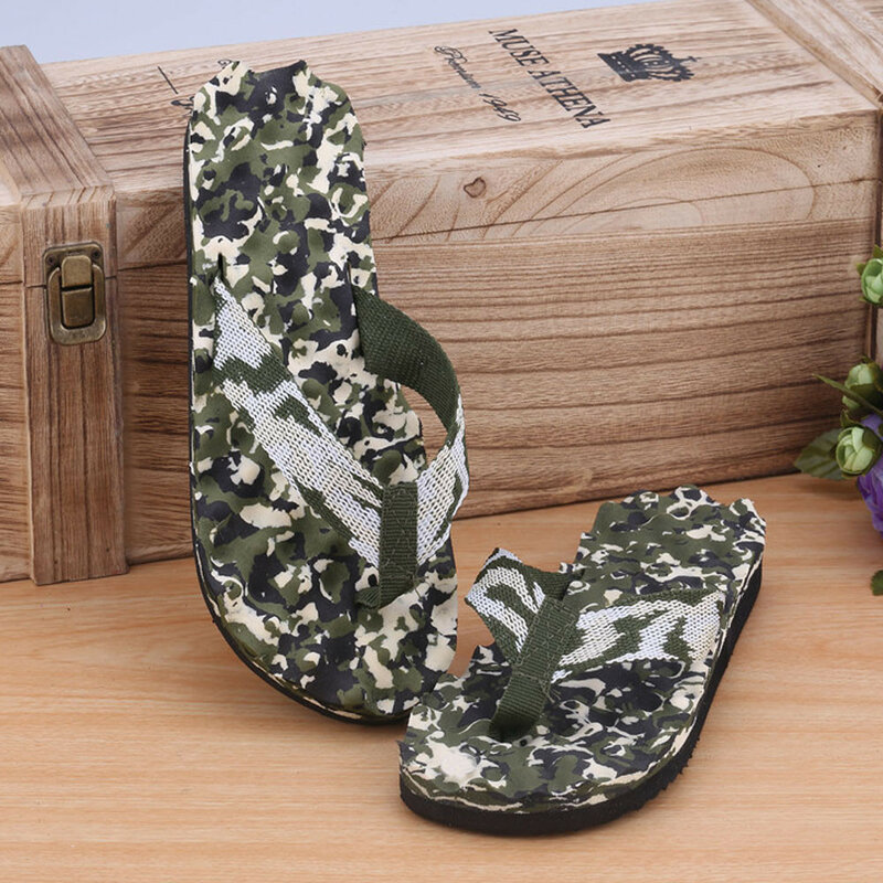 Uomo Camouflage infradito pantofole scarpe sandali pantofola Indoor & Outdoor Casual uomo scarpe da spiaggia antiscivolo Sapato Masculino 40-45