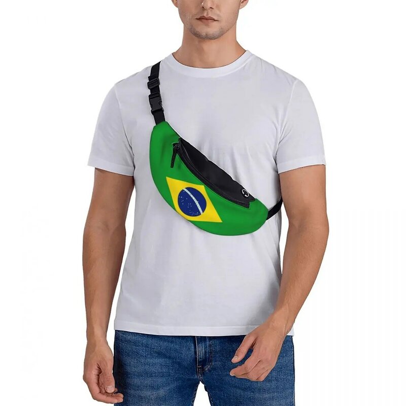 กระเป๋าสายคล้องธงบราซิลสำหรับผู้หญิงกระเป๋าช้อปปิ้ง