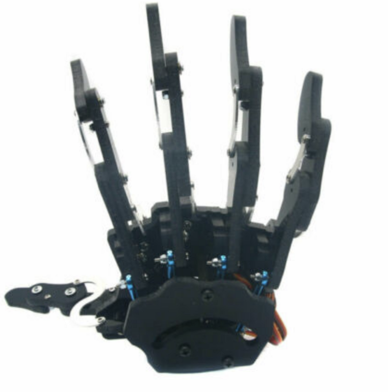 5 Dof Robot mano destra/sinistra Servos dita clamp artiglio pinza mano meccanica per Raspberry per Arduino Robot Kit fai da te