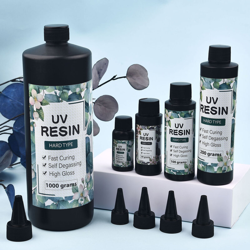 UV Resin Glue High Transparency High Hardness Quick Drying UV Epoxy Glue Adhesive 10-1000g DIY Jewelry Making UV Resin Wholesale