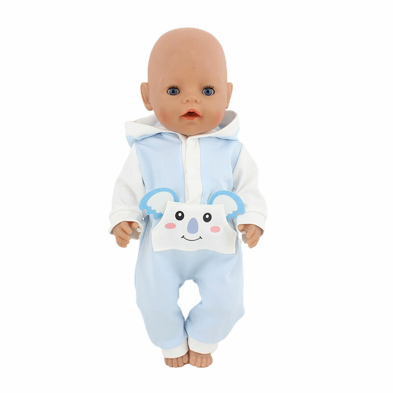 2023 Fashion Doll Jump Suits Fit For 43cm Baby Doll 17 pollici Reborn Baby Doll Clothes
