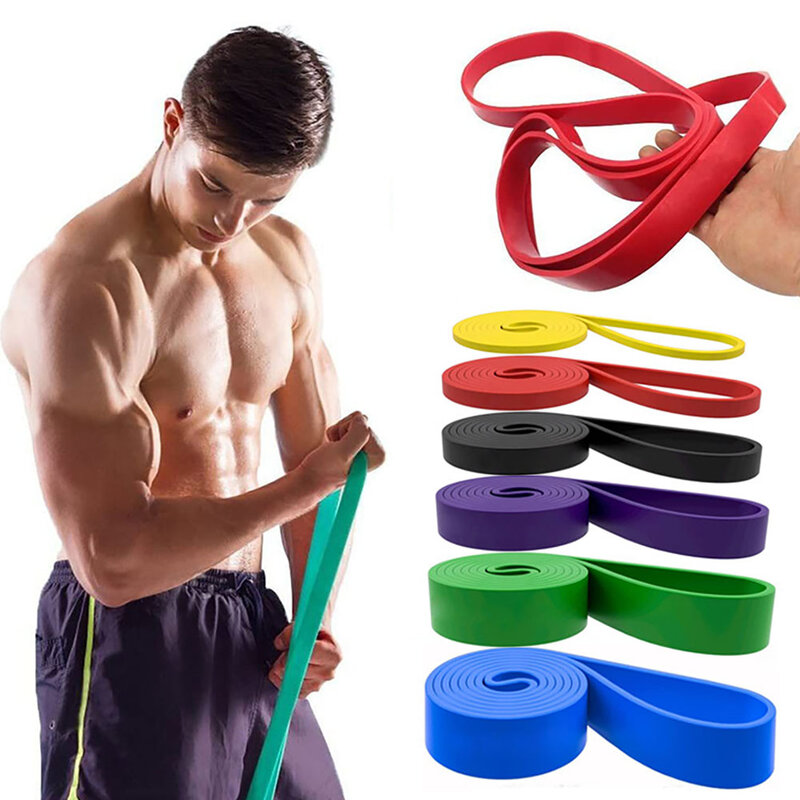 1PC Yoga Fitness Resistance Band Heavy Duty Exercise Elastic Band Fitness Equipment For Sport Strength Pull Up Dropship