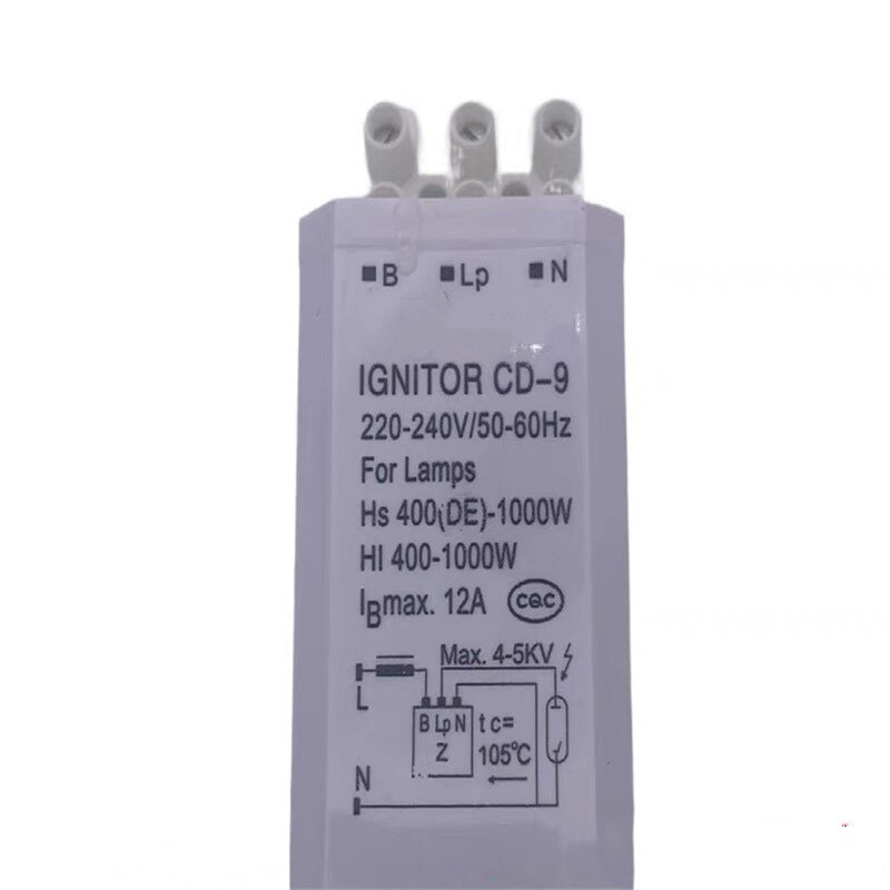 Encendedores electrónicos para luces DE escenario Hs 400(DE)-1000W 220-240V/50-60Hz, CD-9, 3 cables, 1 unidad