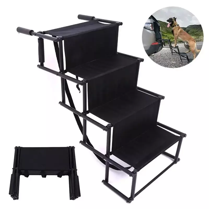 Dog Cat Pet Ramp Ladder Portable Outdoor Collapsible Adjustable Design Strong Bearing Capacity Outdoor Dog Ramp for Car