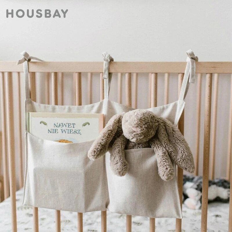 Babybedje Opknoping Bag Kids Beddengoed Baby Bed Accessoires Voor Opslag Opknoping Tas Jongens Meisjes Kamer Decor Eenvoudige Ins Baby bumper