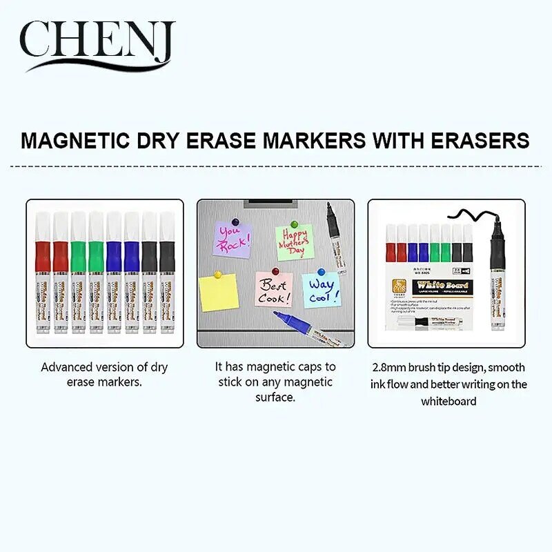 1pcs  Whiteboard Pen Marker Drawing Supplies Erasable Liquid Ink School Office Accessories Student Stationery