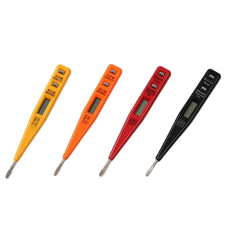 1Pcs Nieuwe Elektrische Indicator Voltage Meter Tester Pen Digitale Voltmeter 12V-250V Ac/Dc outlet Detector Sensor Tester Pen