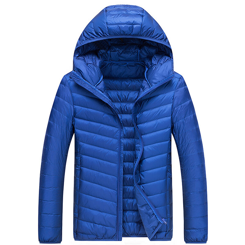 남성 올 시즌 따뜻한 후드 다운 재킷 파카 코트, 남성 방수 방풍 다운 재킷 가을 겨울 90%