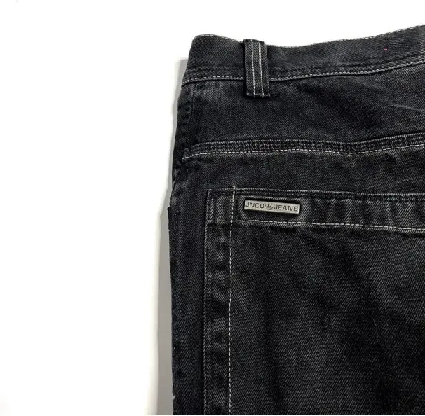 JNCO-Calças largas Harajuku Hip Hop para homens e mulheres, jeans retrô com gráficos caveira, calças largas, jeans de cintura alta, góticas, novas