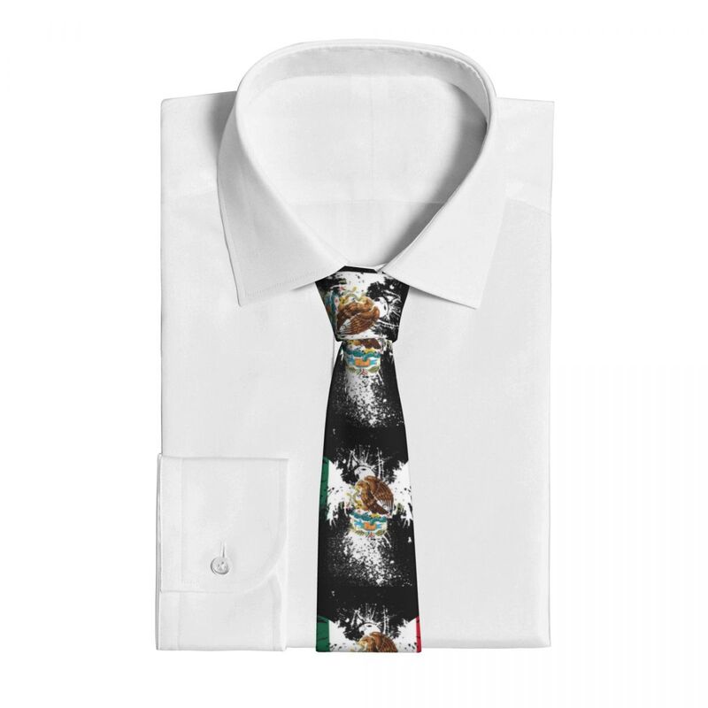 Мужской галстук тонкий Мексиканский Флаг Орел галстук модный галстук свободный стиль мужской галстук для свадьбы