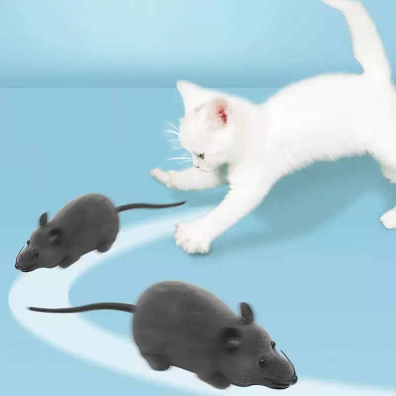 Bezprzewodowa zdalnie sterowana mysz zabawka dla zwierząt elektryczna parodia Model zwierzęcia zabawka dla dzieci prezent świąteczny