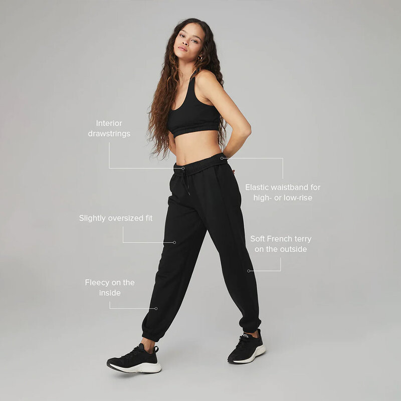 Accolade-Pantalones deportivos de Yoga para mujer, pantalón largo de algodón, holgado e informal, cómodo, con bandas elásticas