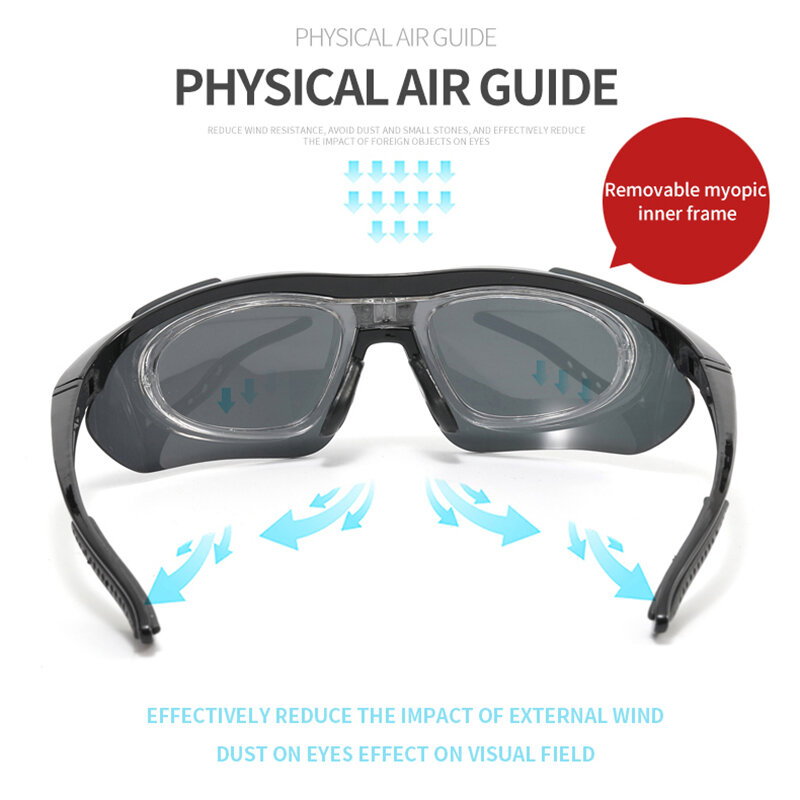 SUPERIDE-gafas de sol fotocromáticas para hombre y mujer, lentes polarizadas para ciclismo de montaña y carretera, con montura para Miopía