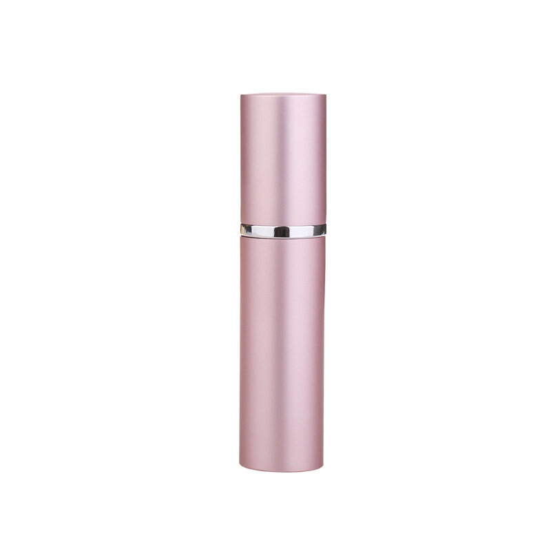 Miniatomizador de Perfume recargable de alta calidad, botella de vidrio vacía, atomizadores de aluminio, 5ML, 1 unidad