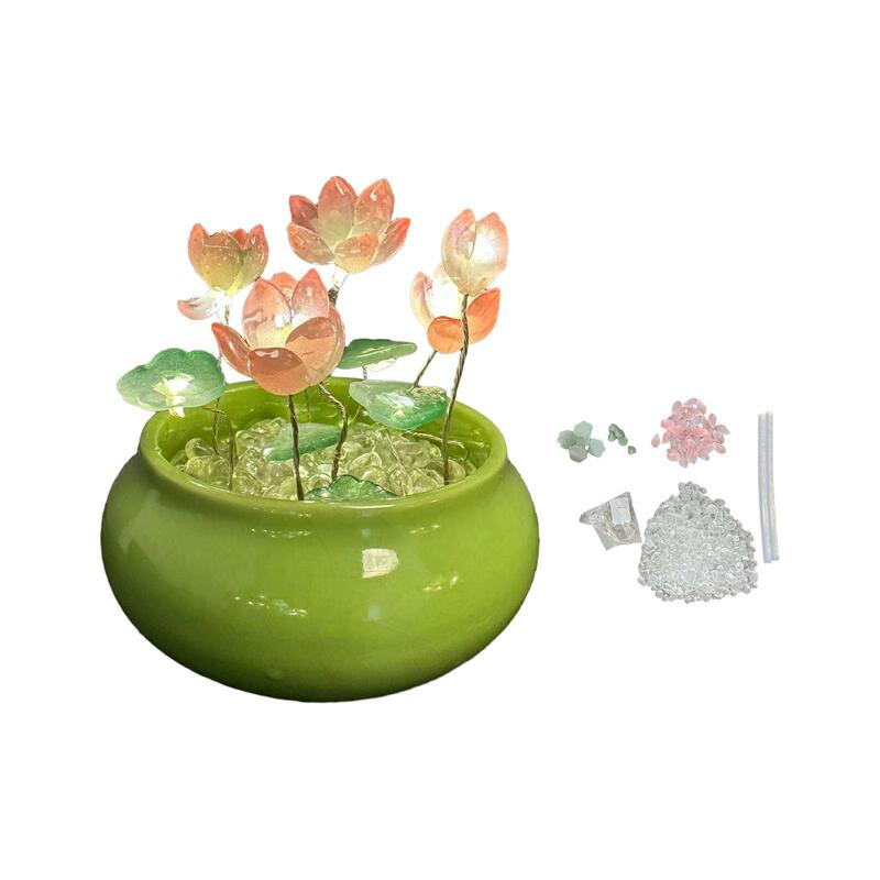 DIY Lotus Night Light Material Package Home Decor for Hotel Bedroom New Year