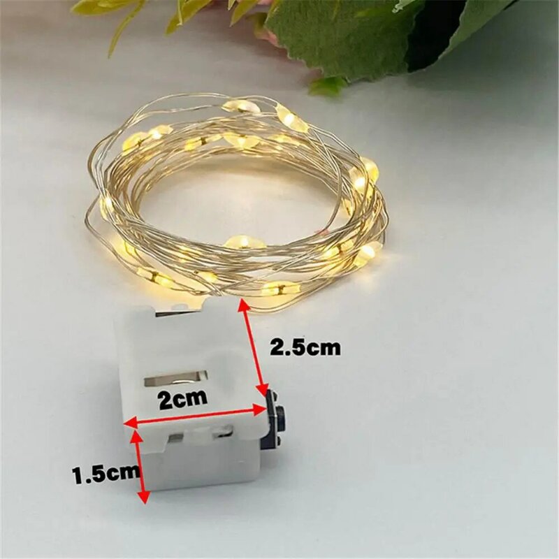 LED Fairy Lights Copper Wire String 0.5/1/2/M Holiday Outdoor Lamp Garland Dimmable For Christmas Tree Wedding Party Decoration