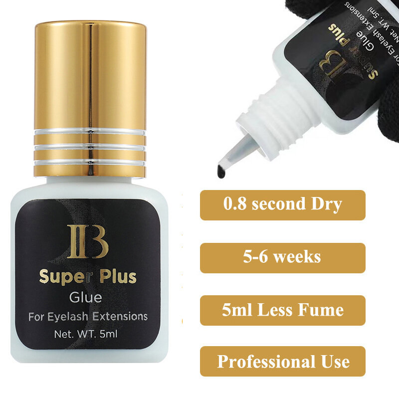 Original IB Lash Glue Super Plus Hyper Bond New Master Glue I-Beauty Eyelash Extension Adhesive Long Lasting Fast Dry Korea Glue