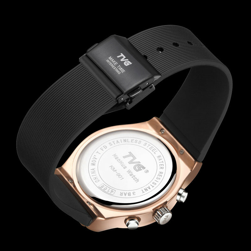 LED Dual Display orologio sportivo da uomo 30M impermeabile Digital Date Week Real Small Dial Fashion Luxury Business orologio da polso da uomo 901