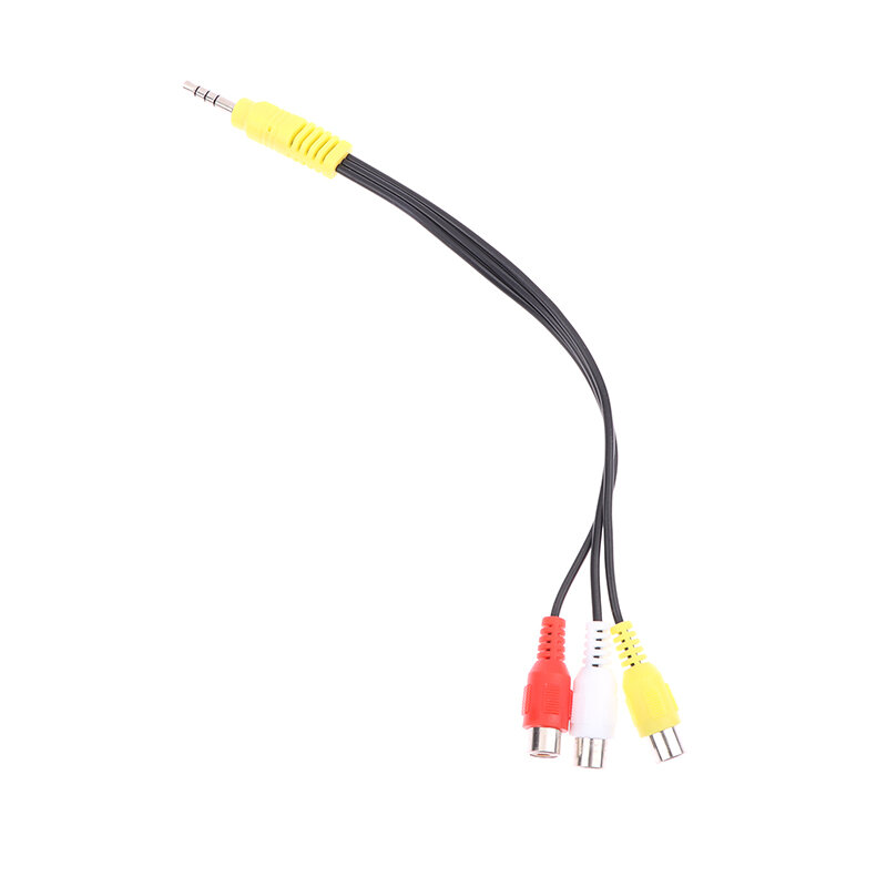 3.5MM To Jack 3 RCA Cable Video Component AV Adapter Cable For TCL TV Red White And Yellow Female 22CM