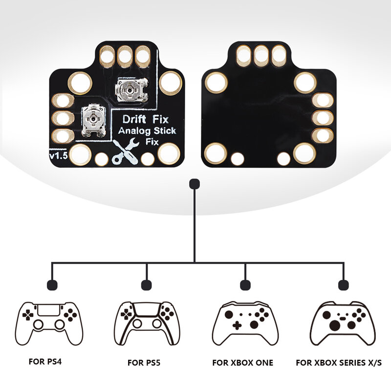 10-1ชิ้นแป้นเกมทั่วไปจอยสติ๊กสำหรับซ่อมรถจอยสติ๊กตัวควบคุมการดริฟท์ติดนิ้วหัวแม่มือแบบอนาล็อกสำหรับ PS4 PS5 Xbox บอร์ดเดียว