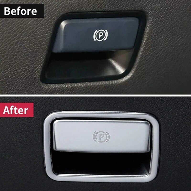 Car Parking Hand Brake Sticker P Button Brake Switch Frame Cover Trim for Benz ML350 GL450 AMG W166 W176 W246 X156