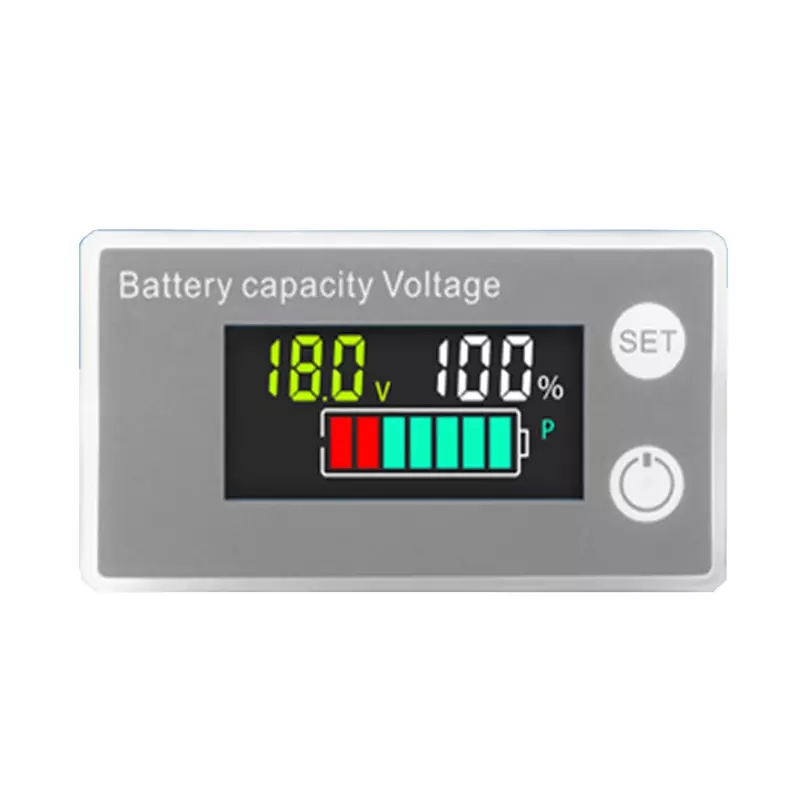 Indicador da capacidade da bateria, ácido ao chumbo, lítio, LiFe, PO4, carro, motocicleta, voltímetro, calibre da tensão, 12V, 24V, 48V, 72V, C. C. 8V-100V