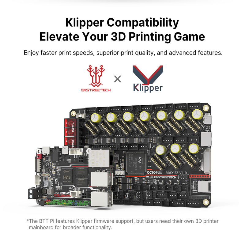 Bigtreetech บอร์ด V1.2 btt Pi 64บิต, สี่คอร์ Cortex-A53แขนเทียบกับราสเบอร์รี่พายส้ม Pi PI4B + อัปเกรด CB1สำหรับ Klipper เครื่องพิมพ์3D