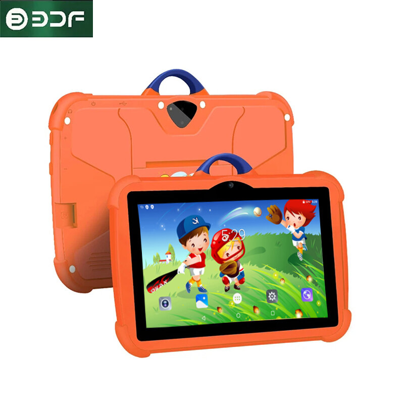Tablet anak-anak Wi-Fi 7.0 inci 5G, Tablet PC RAM 4GB ROM 64GB untuk belajar pendidikan Octa Core Bermain Tablet hadiah anak-anak 4000mAh