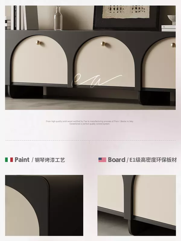 Cool Style Retro Creative New TV Cabinet soggiorno Home Cream Style Curio Cabinet